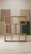 Modular Oak Shelf System