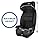 Harmony Defender 360 MAX: 3-in-1 SIP Harness Booster Car Seat for Ages 1-10 - Black