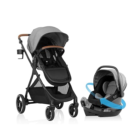 Evenflo Shyft Intuiti Travel System: Rotating Car Seat & Lightweight Stroller (3-30 lbs)
