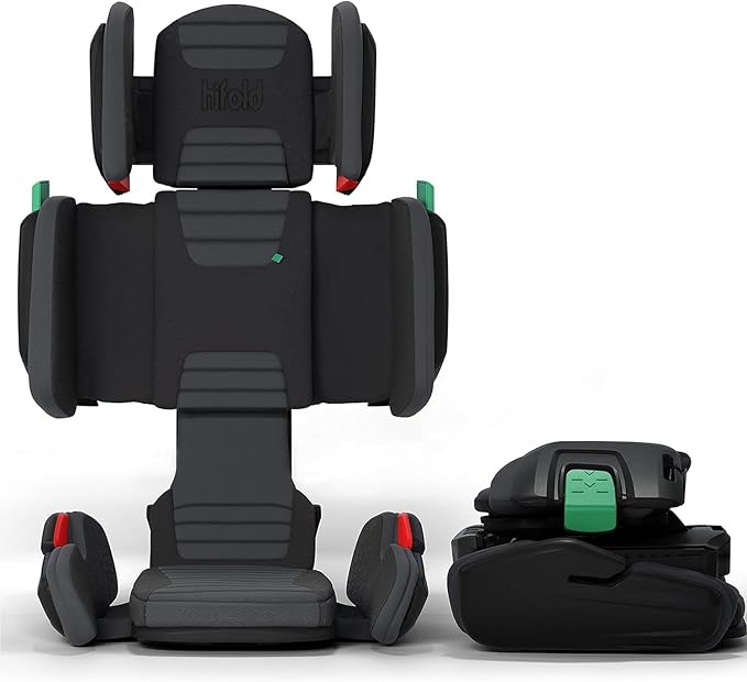 Mifold Hifold: The Ultimate Adjustable Booster Car Seat for Safe Travel - Slate Grey