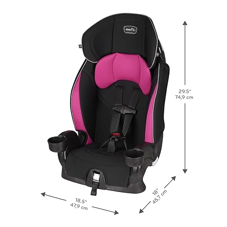 Chase LX Harnessed Booster Car Seat - Safe & Comfy Jayden Pink