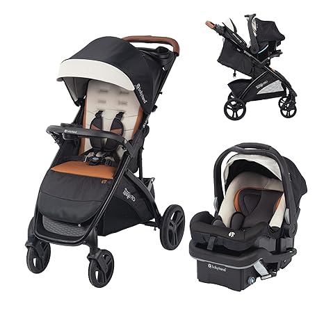 Baby Trend Tango PRO Travel System: Secure-Lift Infant Car Seat in Dash Tan