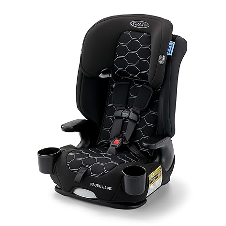Graco Nautilus 2.0 LX 3-in-1 Car Seat: All-in-One Safety & Comfort (Hex)