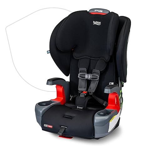 Britax Grow With You ClickTight Harness-2-Booster Car Seat - Black Contour