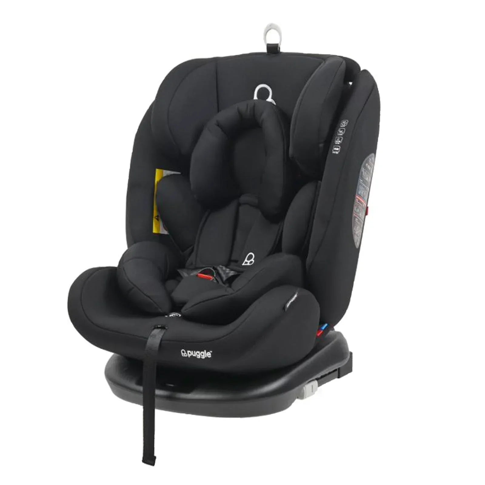 Puggle Lockton 360° Rotate Luxe Group 0+/1/2/3 Car Seat - Storm Black (0-12 Years) by Puggle