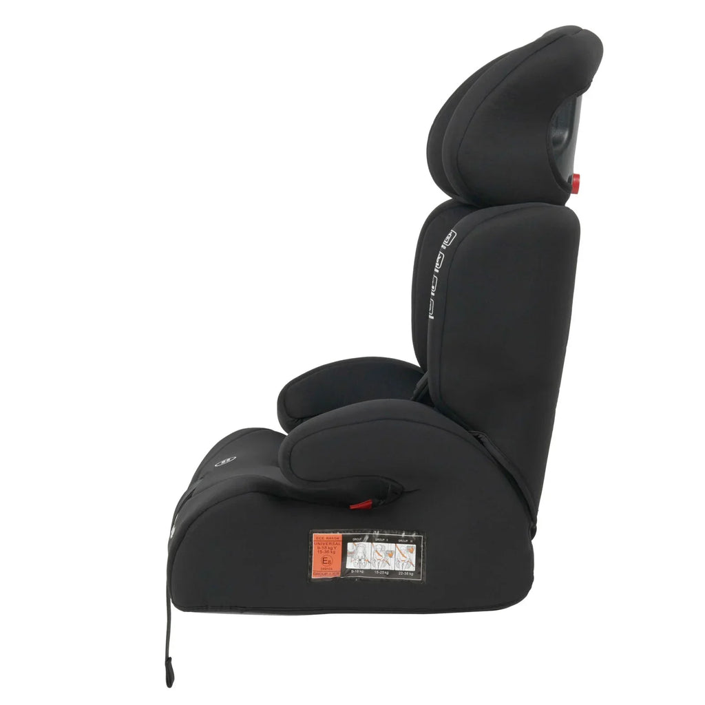 Puggle Maxi Gro Comfort Group 1/2/3 Eco Car Seat Booster Seat - Storm Black (9 Months-12 Years) by Puggle
