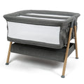 Puggle Dreamy Twin Bedside Crib - Grey by Puggle
