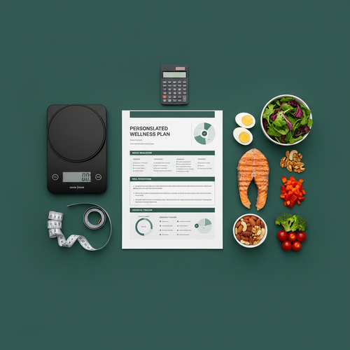 MacroFit Coaching – Personalised Nutrition Plan flat lay